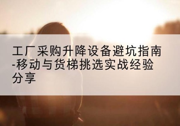 如东移动式升降机怎么选-工厂采购升降设备避坑指南-移动与货梯挑选实战经验分享